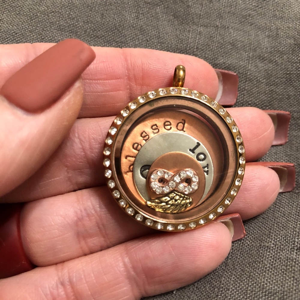 Origami owl locket and charms